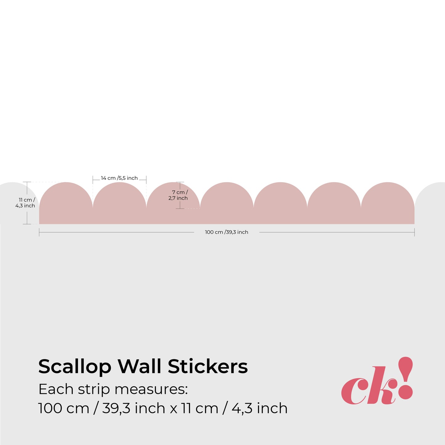 Scalloped Decorative Adhesive Vinyl
