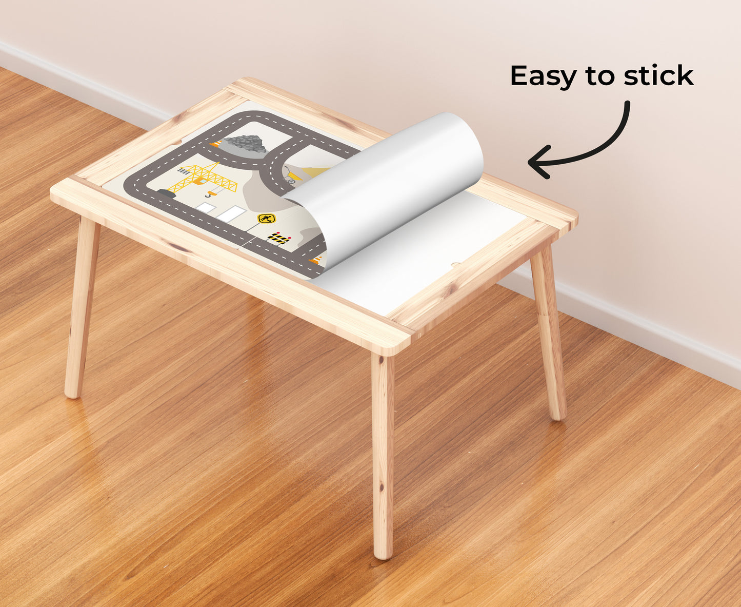 Stickers for children's table FLISAT from IKEA City under construction