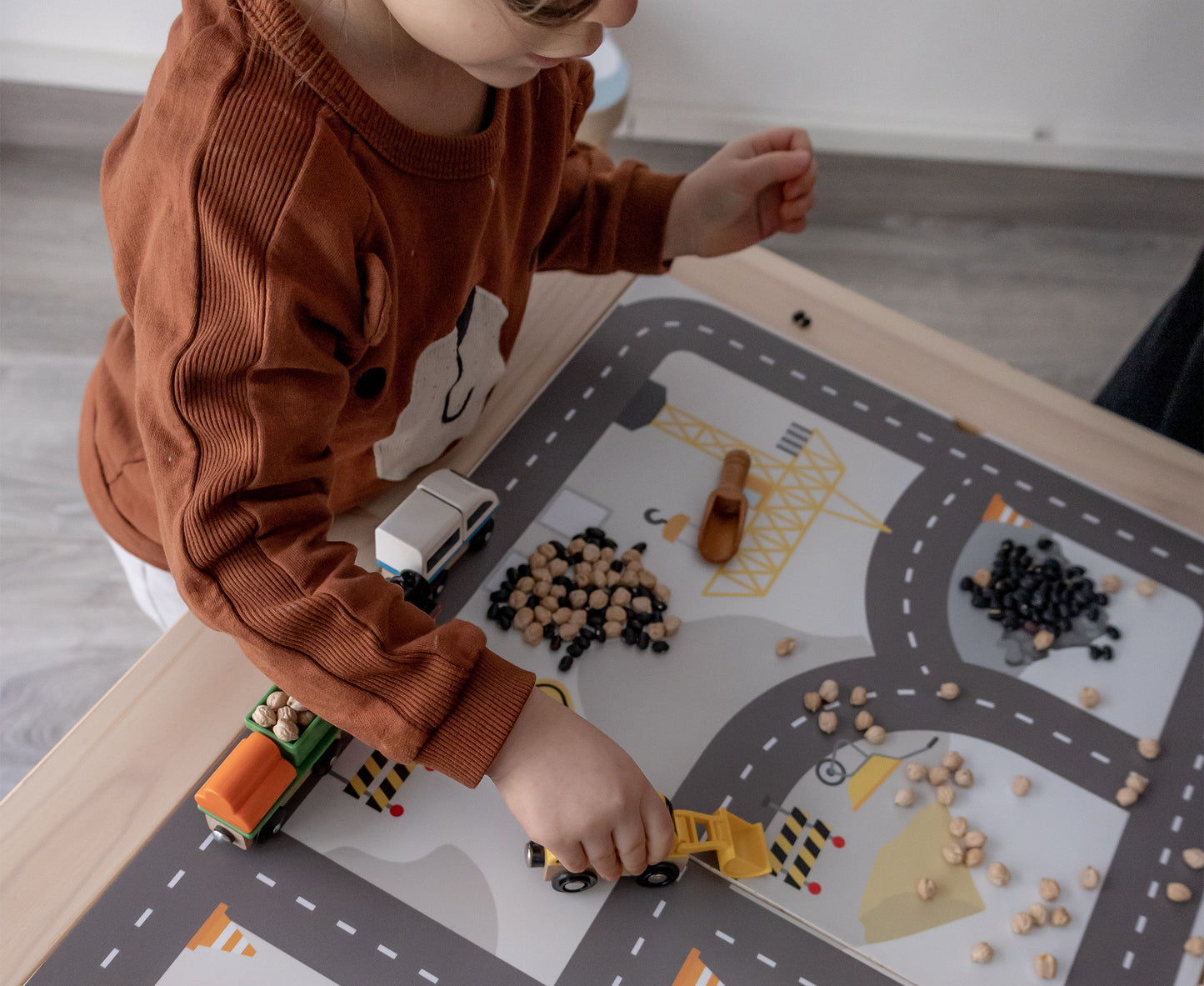 Stickers for children's table FLISAT from IKEA City under construction