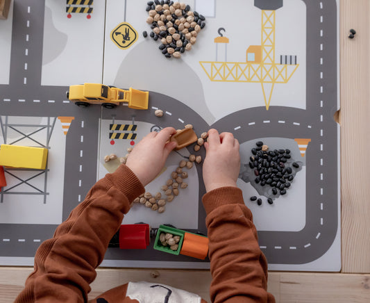Stickers for children's table FLISAT from IKEA City under construction