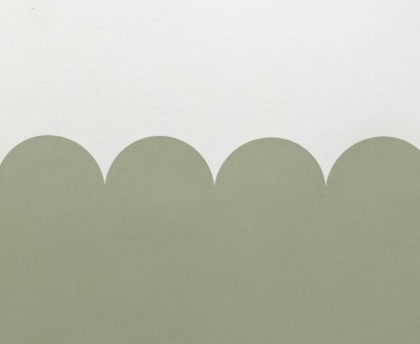 Adhesive Wall Stencil - Perfect Scalloped Border