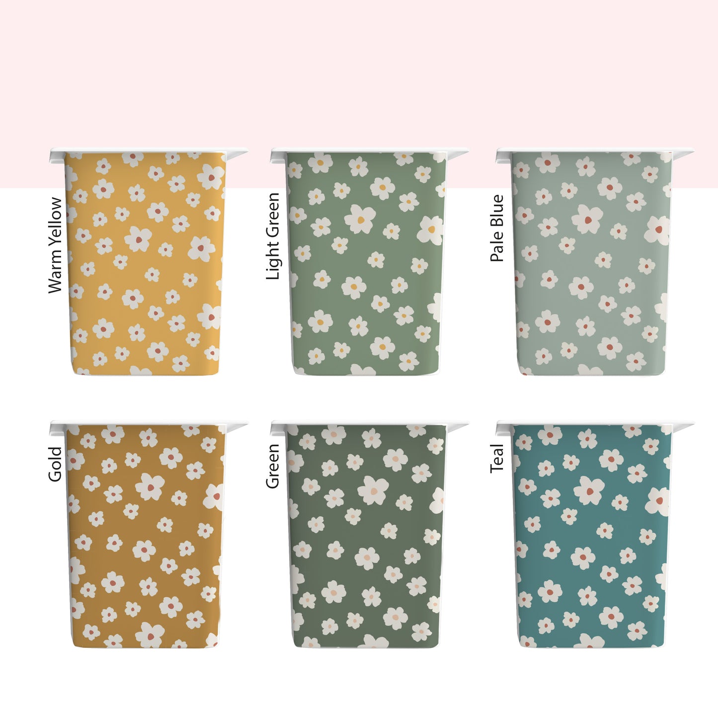 TROFAST Stickers | Short Side Drawers | Daisies | 12 Colors