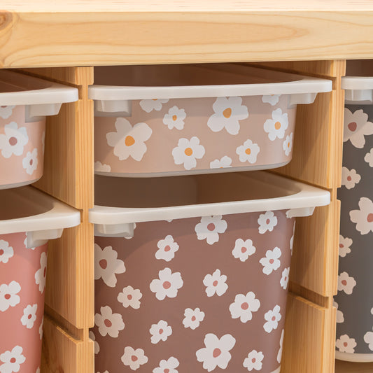 TROFAST Stickers | Short Side Drawers | Daisies | 12 Colors
