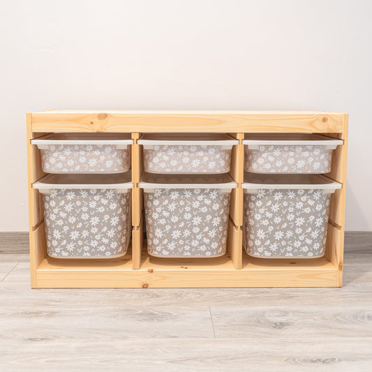 TROFAST Stickers | Short Side Drawers | Flowers | 6 Colors