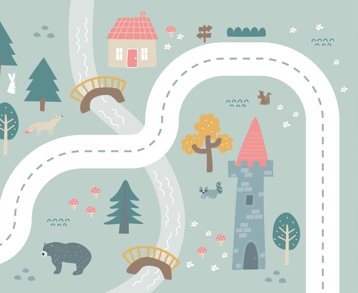 Stickers for IKEA TROFAST Enchanted Forest