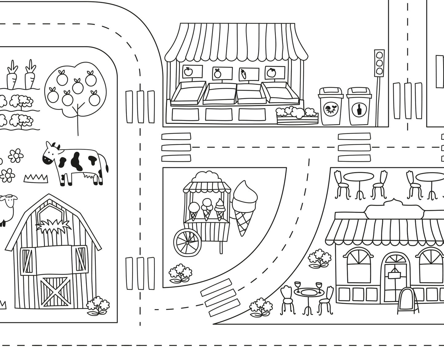 Stickers for IKEA TROFAST Farm Market Town