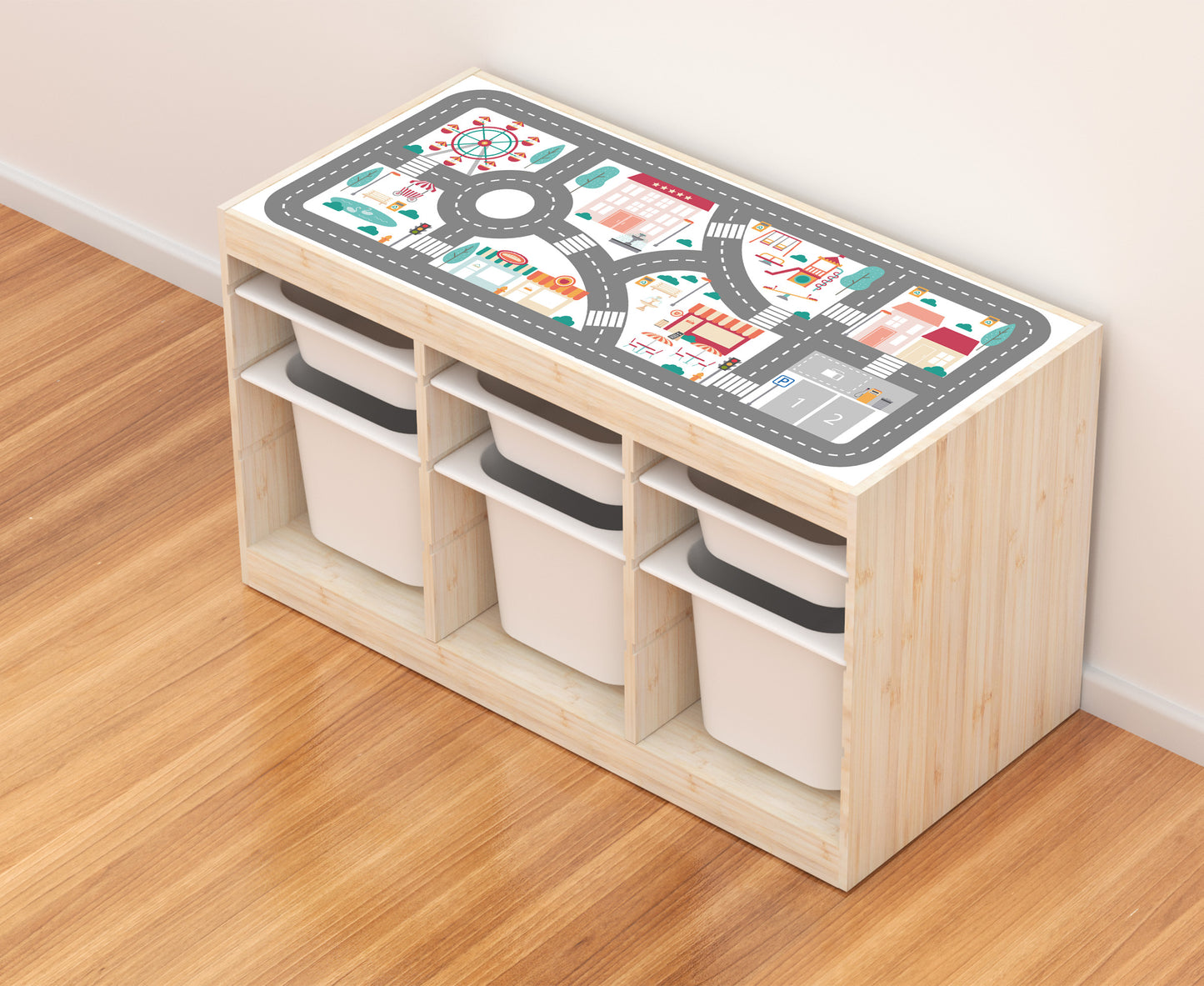Stickers for IKEA TROFAST Fun City
