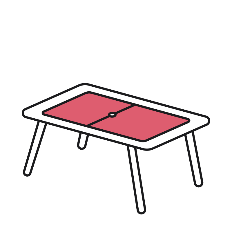 Pegatinas para IKEA FLISAT CHILDREN´S TABLE