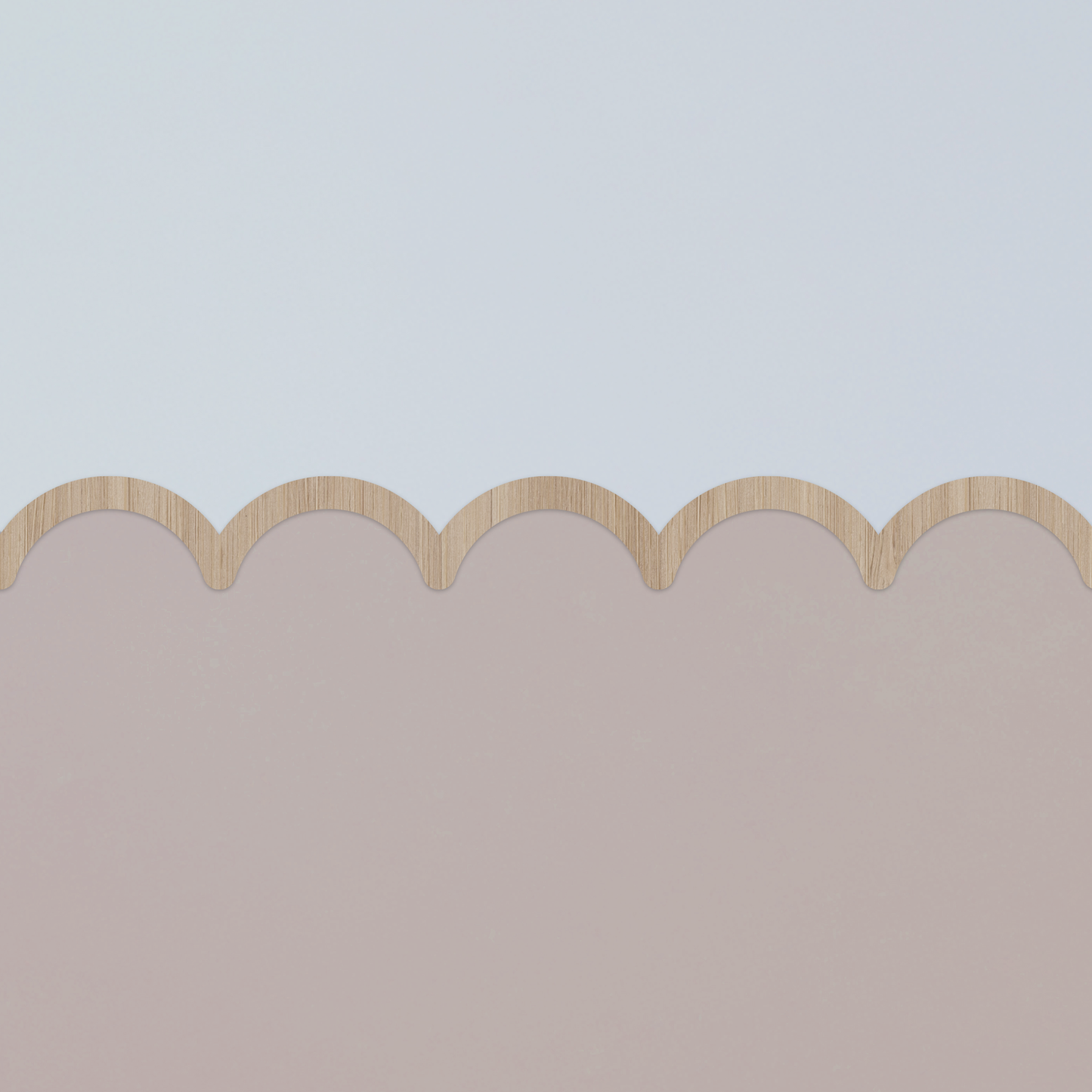 Cenefa de Madera Ondulada Scallop