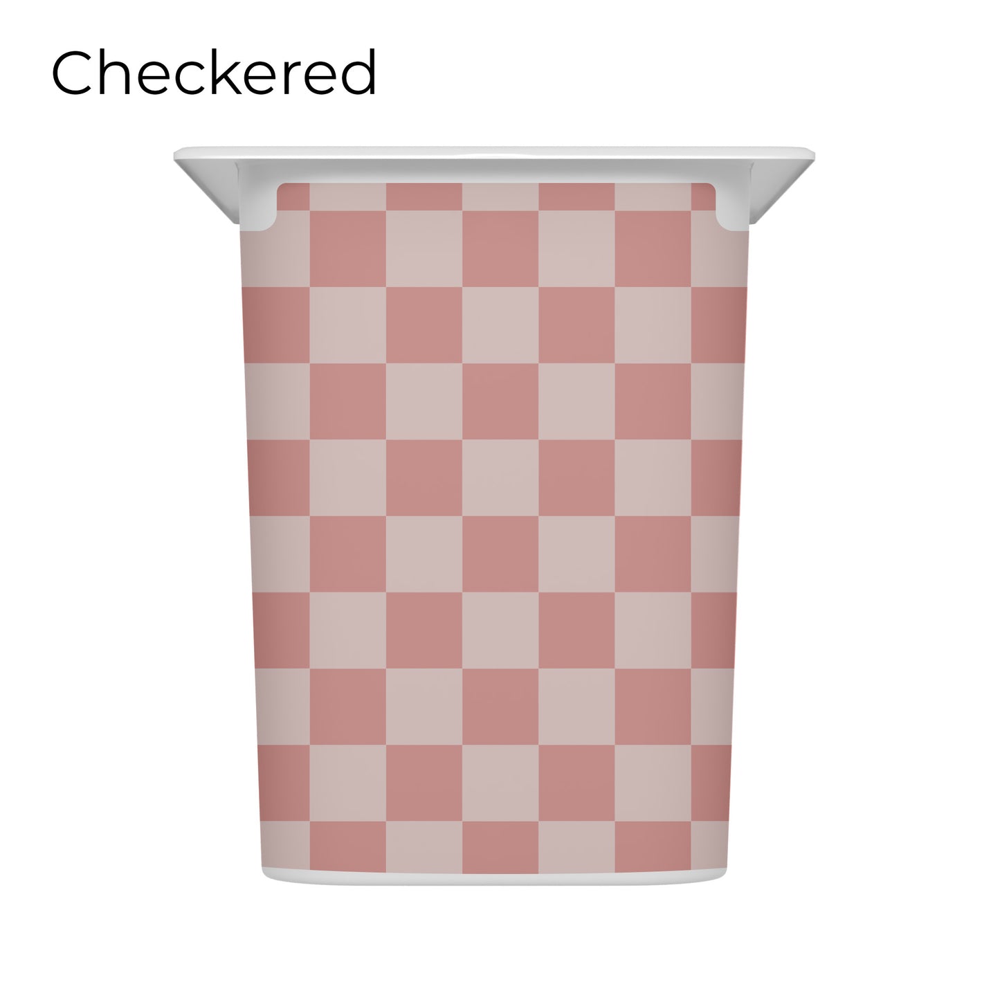 Pink_vinyl_decal_for_IKEA_Trofast_box_checkered_pattern_short_side_size_L