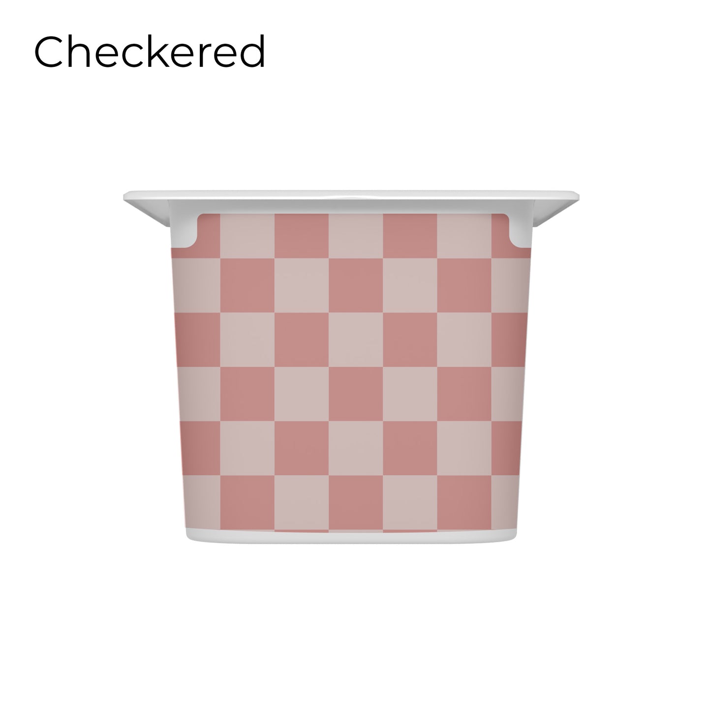 Pink_vinyl_decal_for_IKEA_Trofast_box_checkered_pattern_short_side_size_M