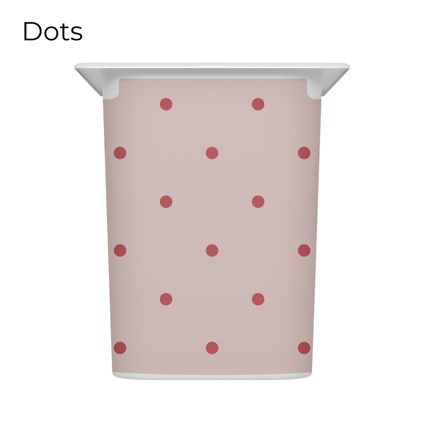 Pink_vinyl_decal_for_IKEA_Trofast_box_dots_pattern_short_side_size_L
