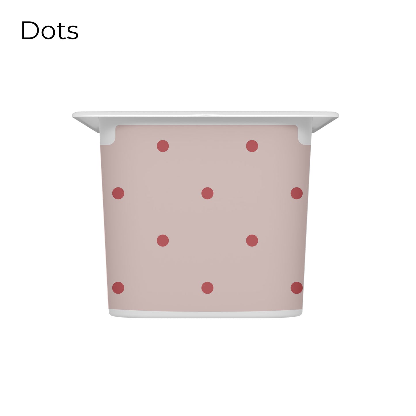 Pink_vinyl_decal_for_IKEA_Trofast_box_dots_pattern_short_side_size_M