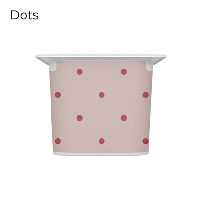 Pink_vinyl_decal_for_IKEA_Trofast_box_dots_pattern_short_side_size_M