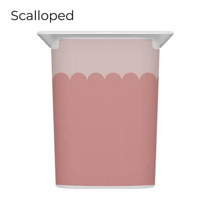 Pink_vinyl_decal_for_IKEA_Trofast_box_scalloped_short_side_size_L