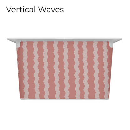 Pink_vinyl_decal_for_IKEA_Trofast_box_vertical_waves_design_long_side_size_M