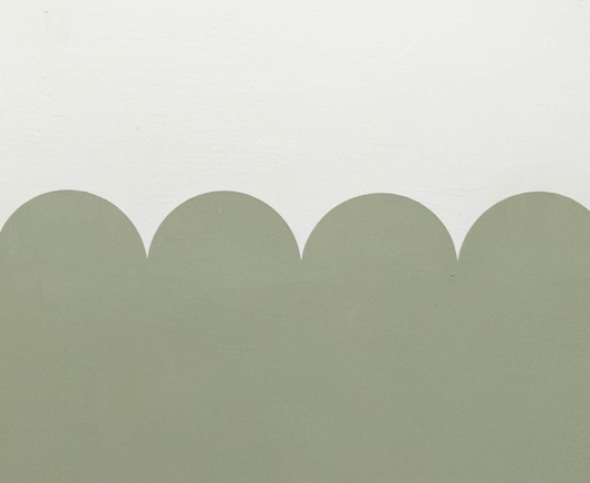 Adhesive Wall Stencil - Perfect Scalloped Border