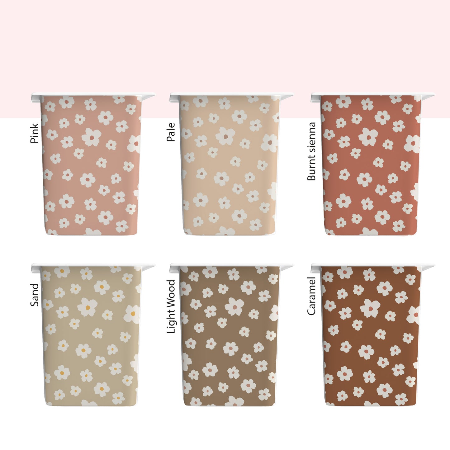 TROFAST Stickers | Short Side Drawers | Daisies | 12 Colors