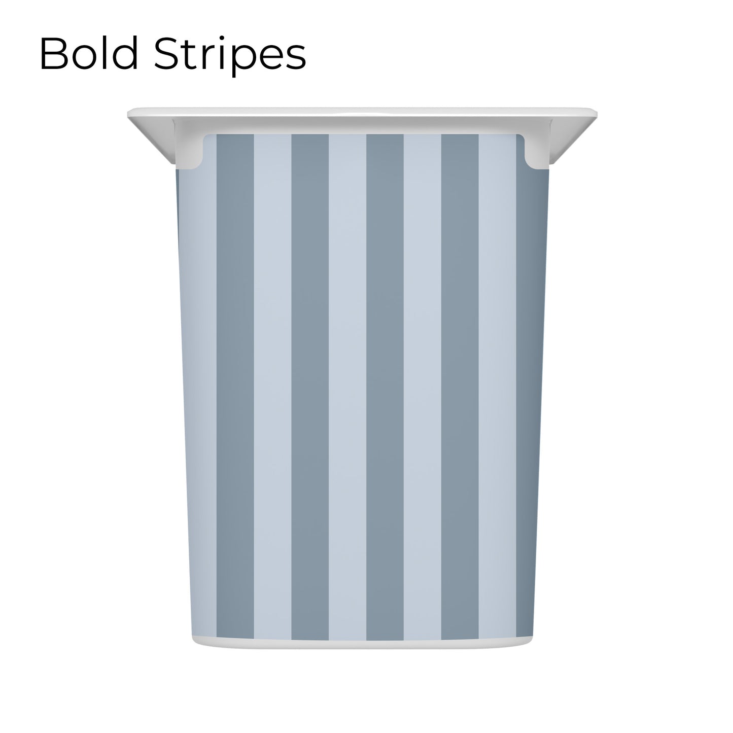 Trofast box blue drawer decal with bold stripes pattern, short size, large