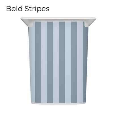 Trofast box blue drawer decal with bold stripes pattern, short size, large