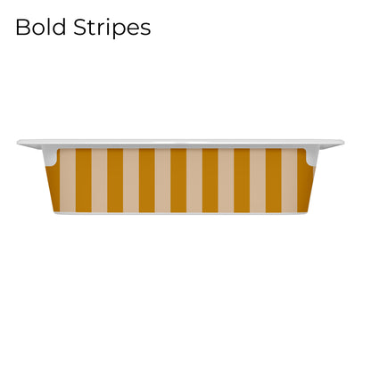 Revêtements en vinyle individuels pour tiroirs IKEA Trofast - Motifs moutarde et rose pâle