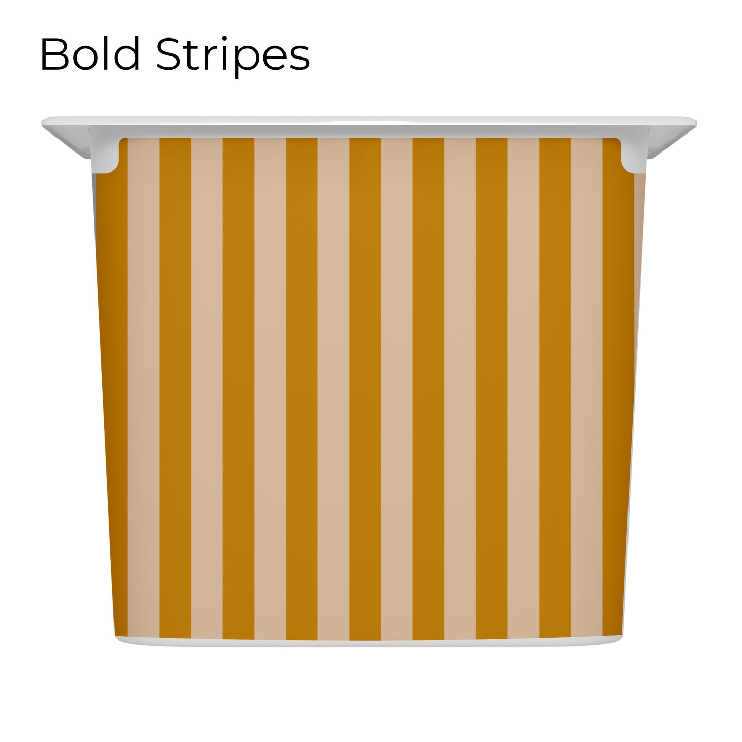 Revêtements en vinyle individuels pour tiroirs IKEA Trofast - Motifs moutarde et rose pâle