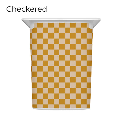 Revêtements en vinyle individuels pour tiroirs IKEA Trofast - Motifs moutarde et rose pâle