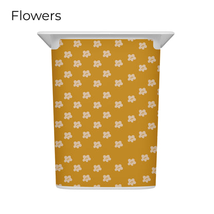 Revêtements en vinyle individuels pour tiroirs IKEA Trofast - Motifs moutarde et rose pâle