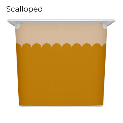 Revêtements en vinyle individuels pour tiroirs IKEA Trofast - Motifs moutarde et rose pâle