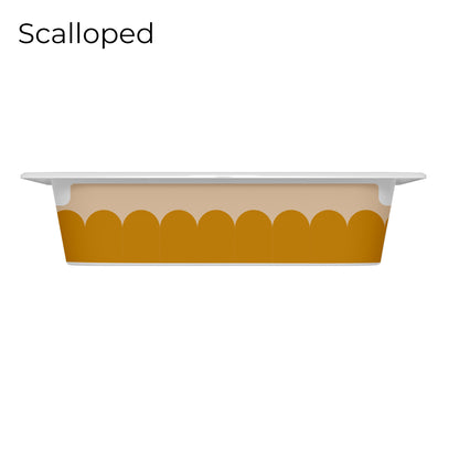 Revêtements en vinyle individuels pour tiroirs IKEA Trofast - Motifs moutarde et rose pâle