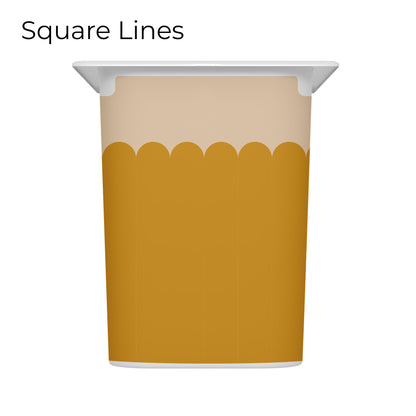 Revêtements en vinyle individuels pour tiroirs IKEA Trofast - Motifs moutarde et rose pâle