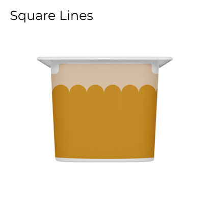 Revêtements en vinyle individuels pour tiroirs IKEA Trofast - Motifs moutarde et rose pâle