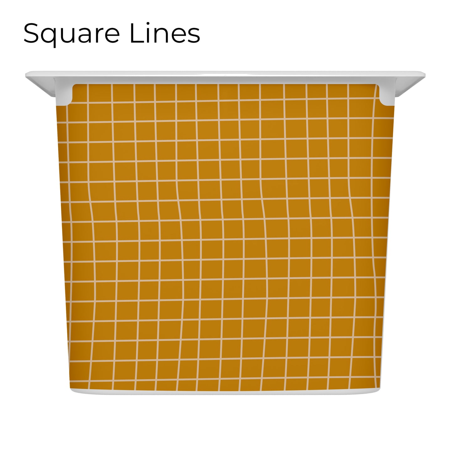 Revêtements en vinyle individuels pour tiroirs IKEA Trofast - Motifs moutarde et rose pâle