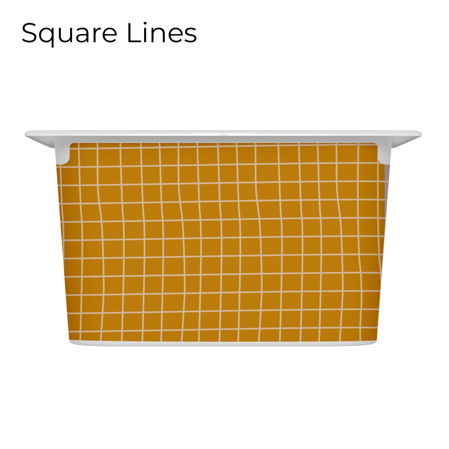 Revêtements en vinyle individuels pour tiroirs IKEA Trofast - Motifs moutarde et rose pâle