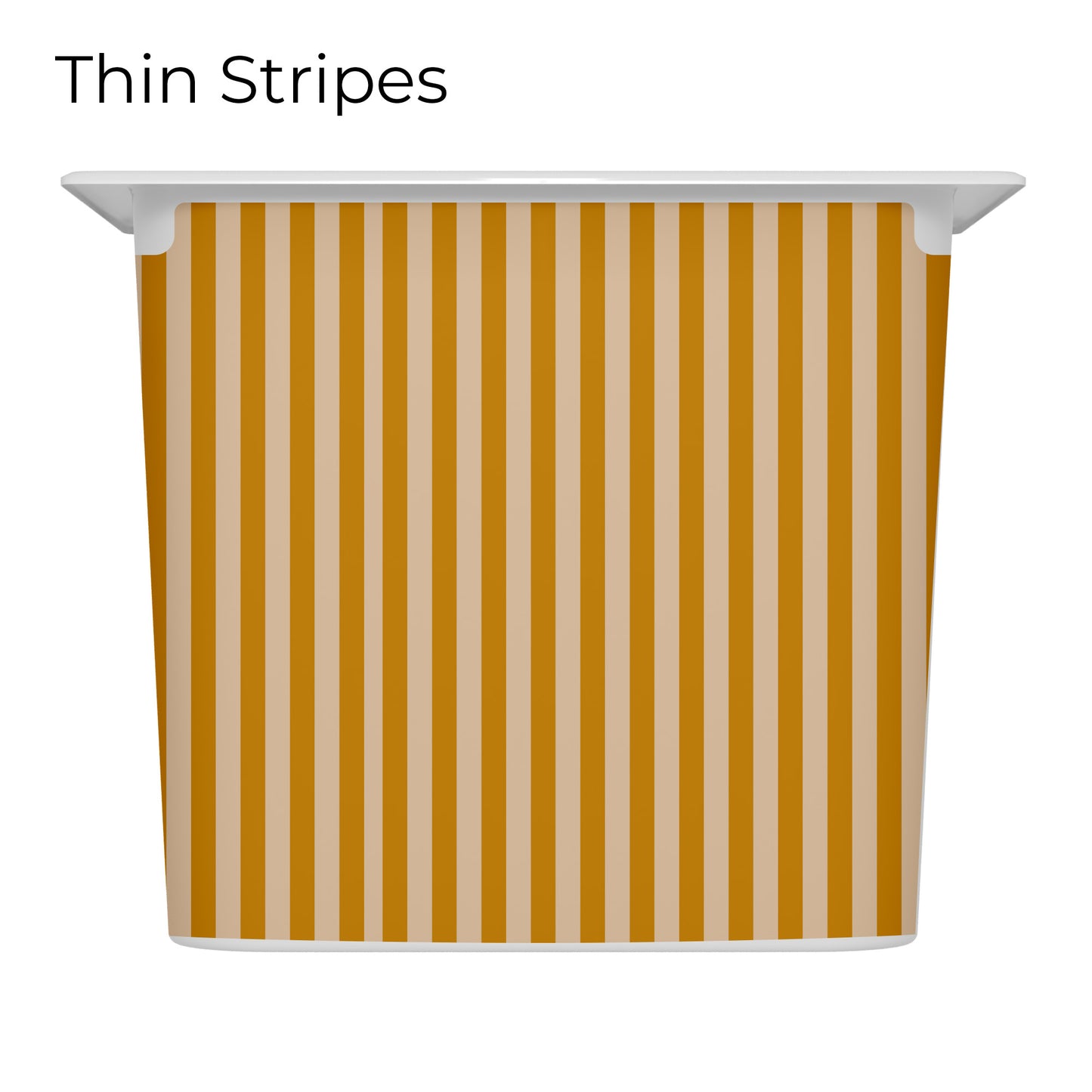 Revêtements en vinyle individuels pour tiroirs IKEA Trofast - Motifs moutarde et rose pâle