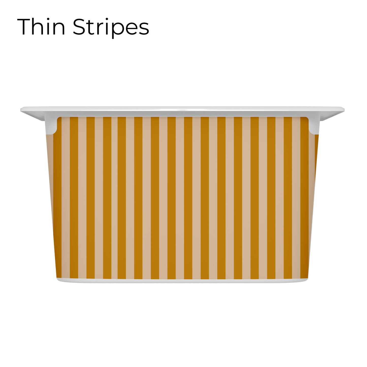 Revêtements en vinyle individuels pour tiroirs IKEA Trofast - Motifs moutarde et rose pâle