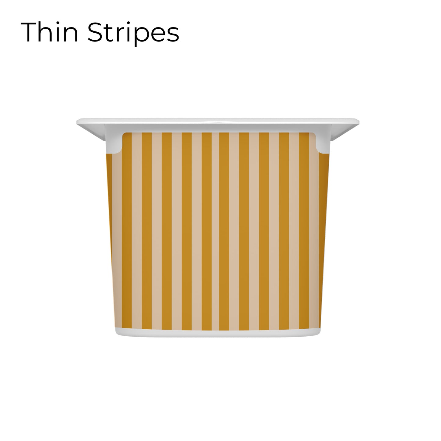 Revêtements en vinyle individuels pour tiroirs IKEA Trofast - Motifs moutarde et rose pâle