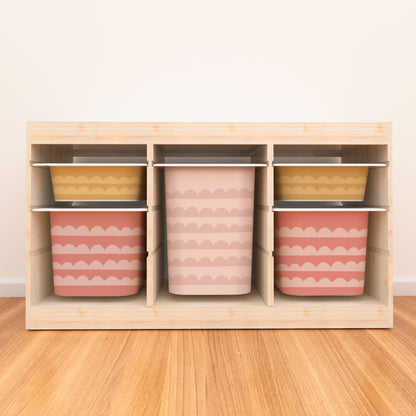 TROFAST Stickers | Short-Side Drawers | Scalloped | 12 Colors